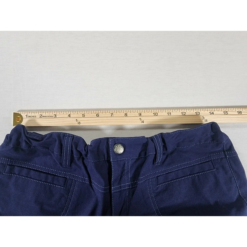 Athleta Dipper Bermuda Shorts Womens 12 Blue Hiking Outdoor Cargo Utility